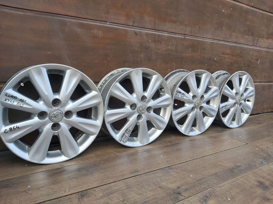 Toyota Yaris I II III Alufelgi 15 4 x 100 et45