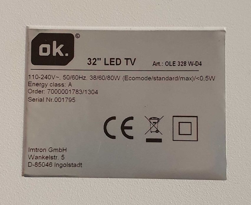 Telewizor led 32 cale Full HD OK