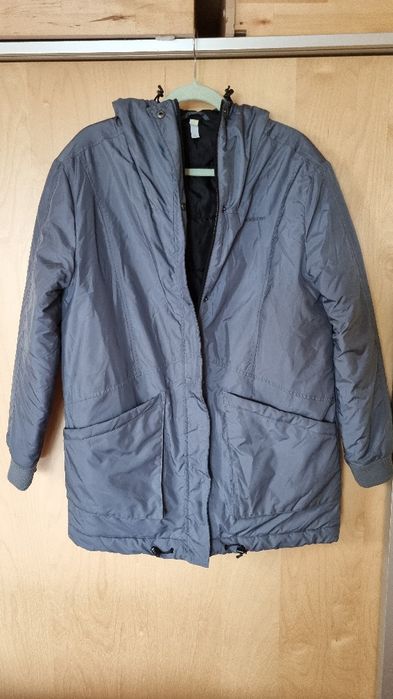Kurtka damska Adidas neo jesienna parka szara r. S 38