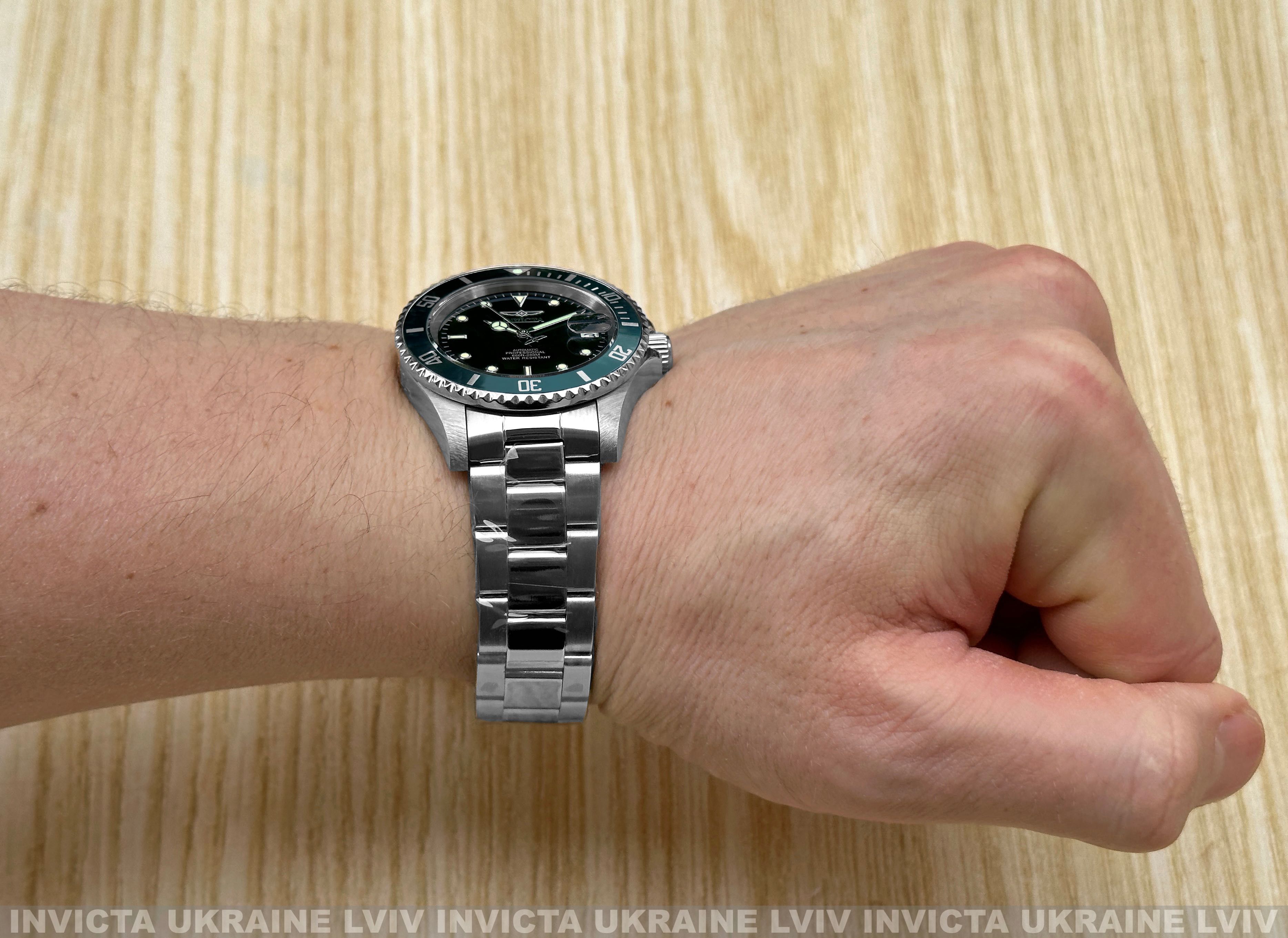Мужские часы Invicta 35693 Pro Diver Automatic 40 мм. Green 200 MT