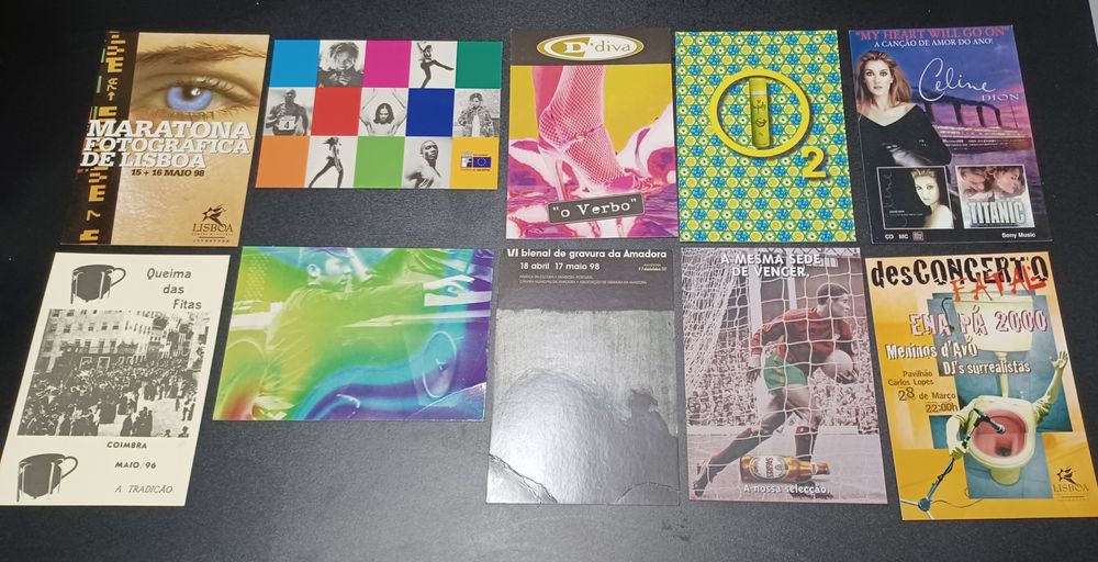 Postais publicidade anos 90/2000