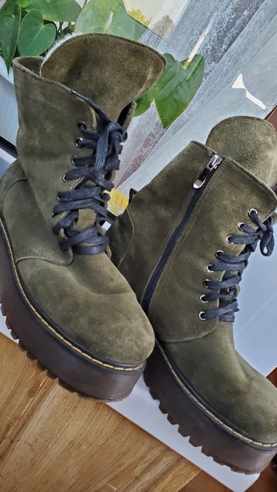 Черевики замшеві 40р(27см устілка)