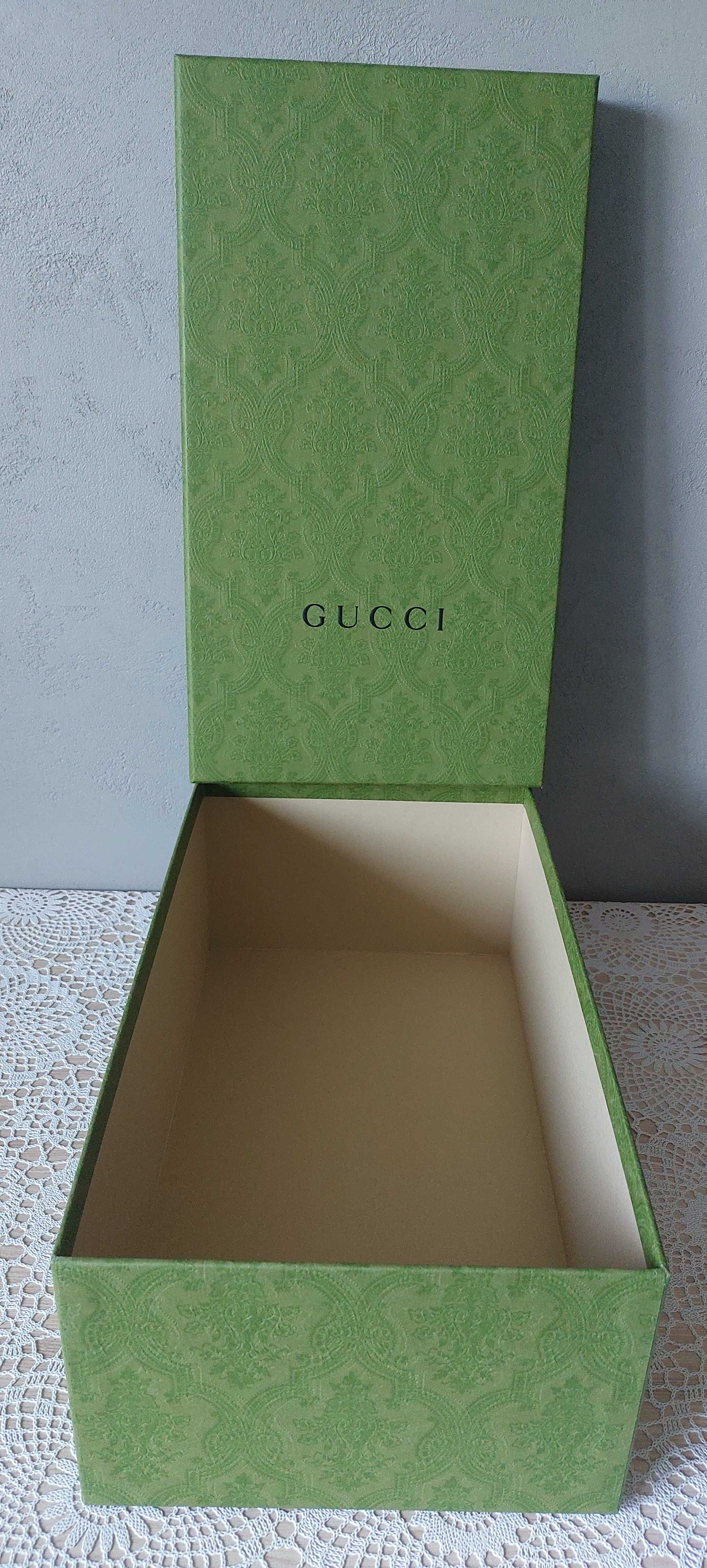 Pudełko GUCCI - 36,5x21x13 cm - zielone, oryginalne