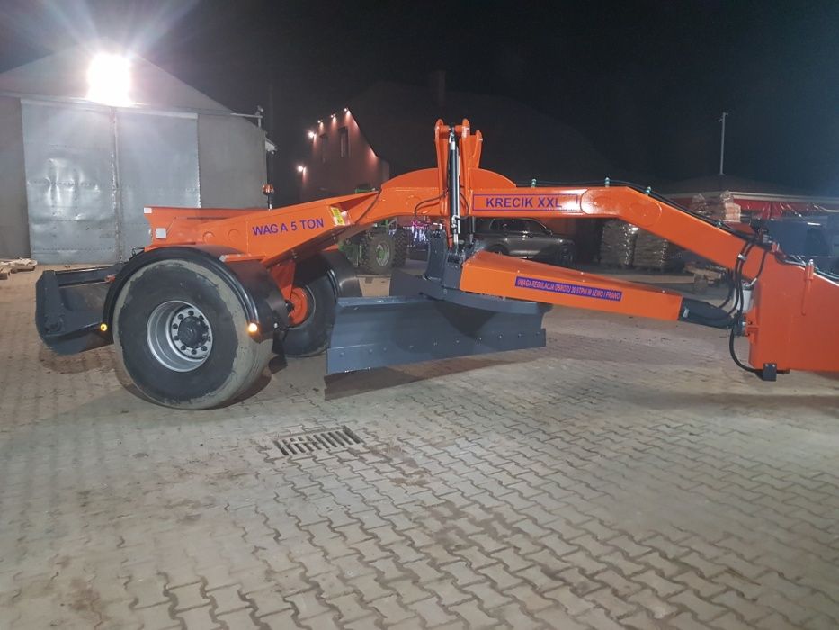 Równiarka leśno - drogowa krecik XXL z wałem nowy typ 5 ton