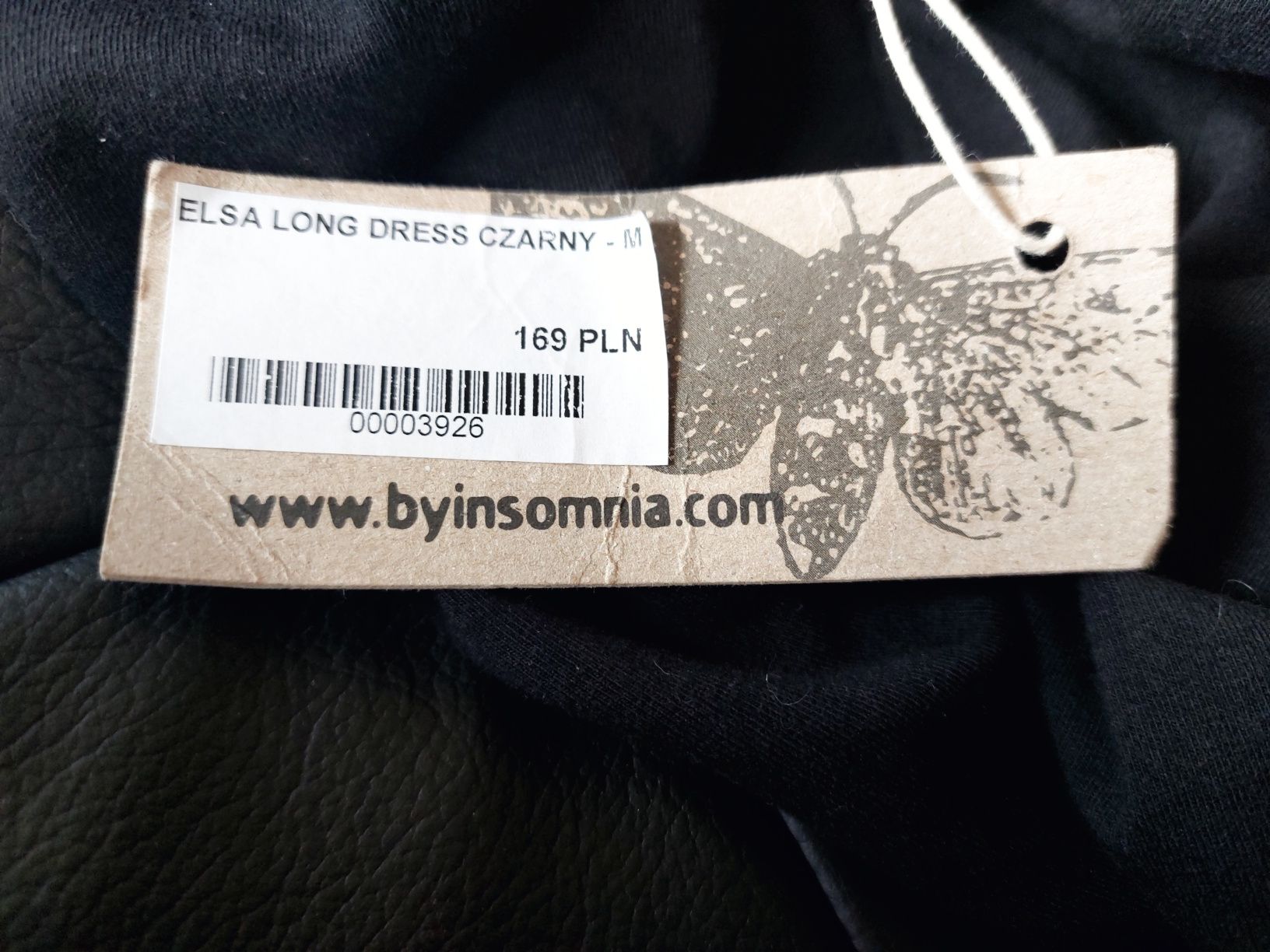 Klasyczna czarna sukienka By Insomnia Elsa Long Dress rozmiar M nowa