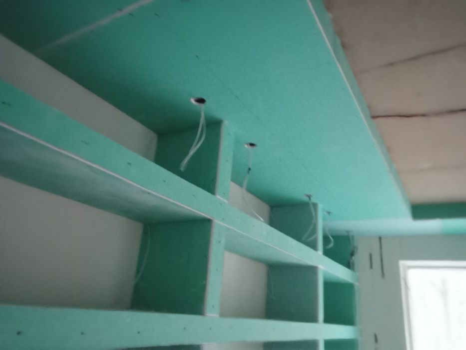 Потолки, перегородки, стены из ГКЛ от 300 грн. Монтаж гипсокартона.