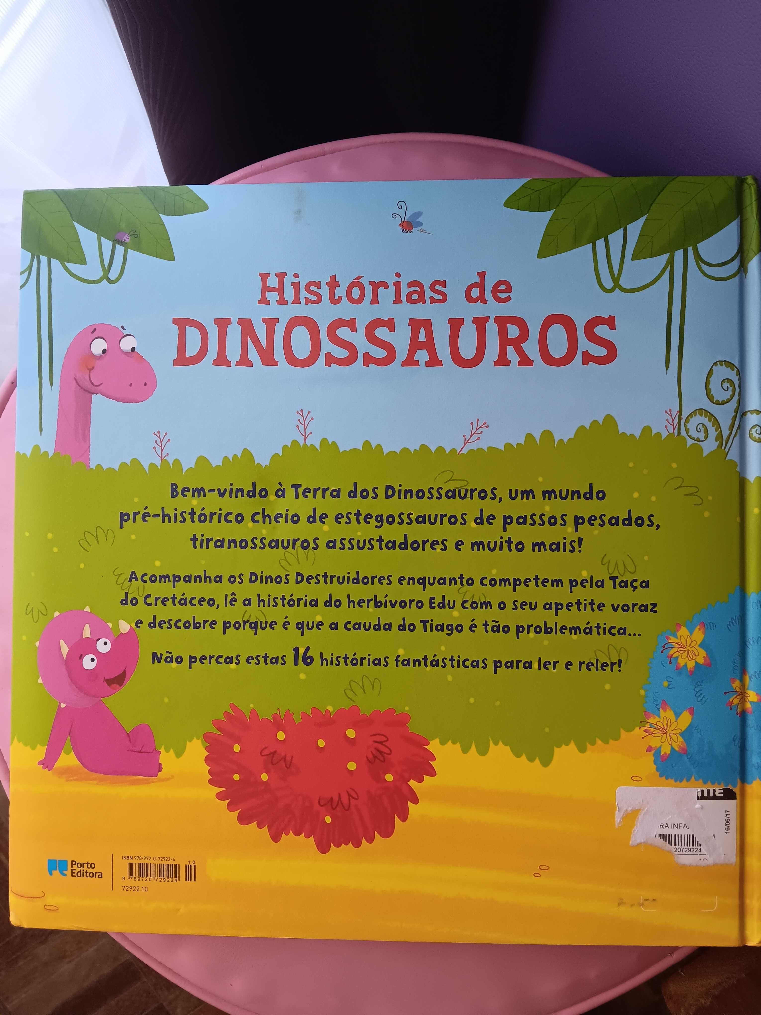 Livro Histórias de dinossauros - Até os 6 anos