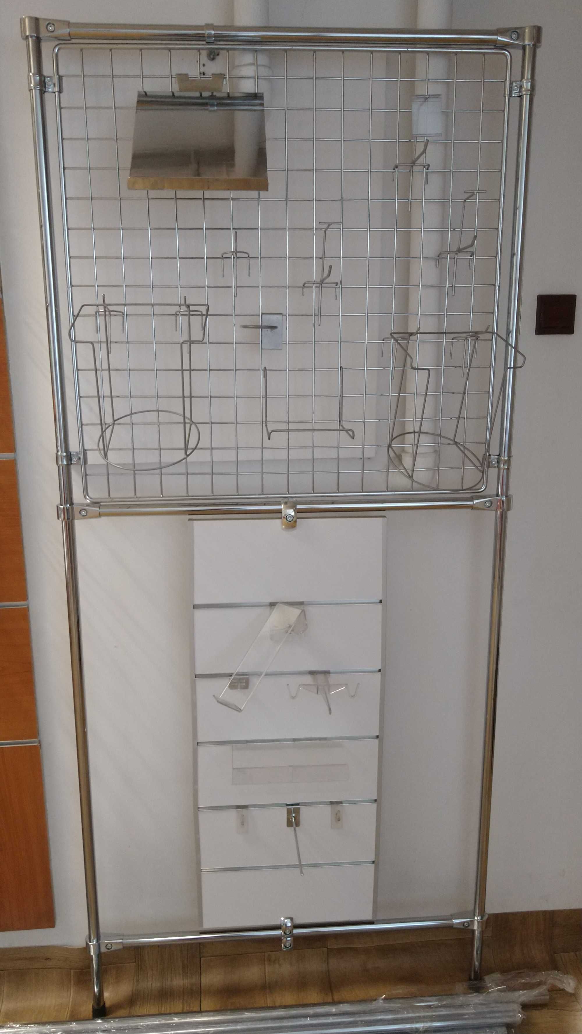 REGAŁY rurowo-kulowe z rurki chromowanej fi 25/Solidne/Łódź