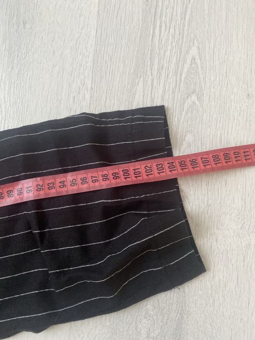 Чудові лляні брюки ьежевого та чорного кольрів