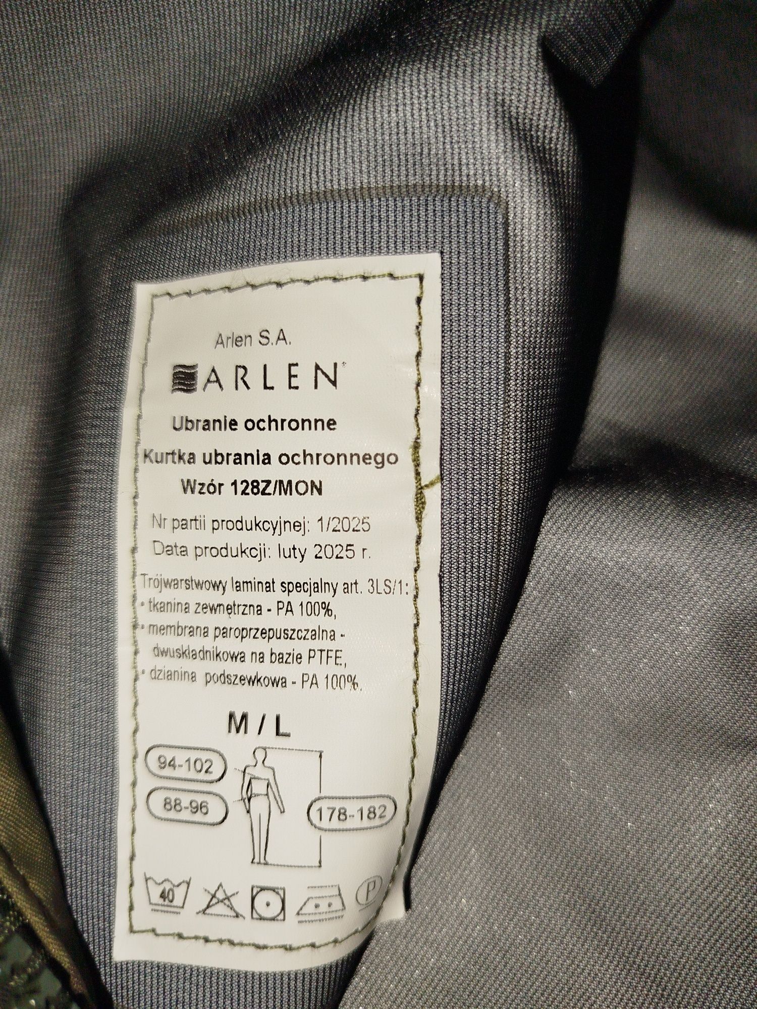 Ubranie ochronne Gore-tex