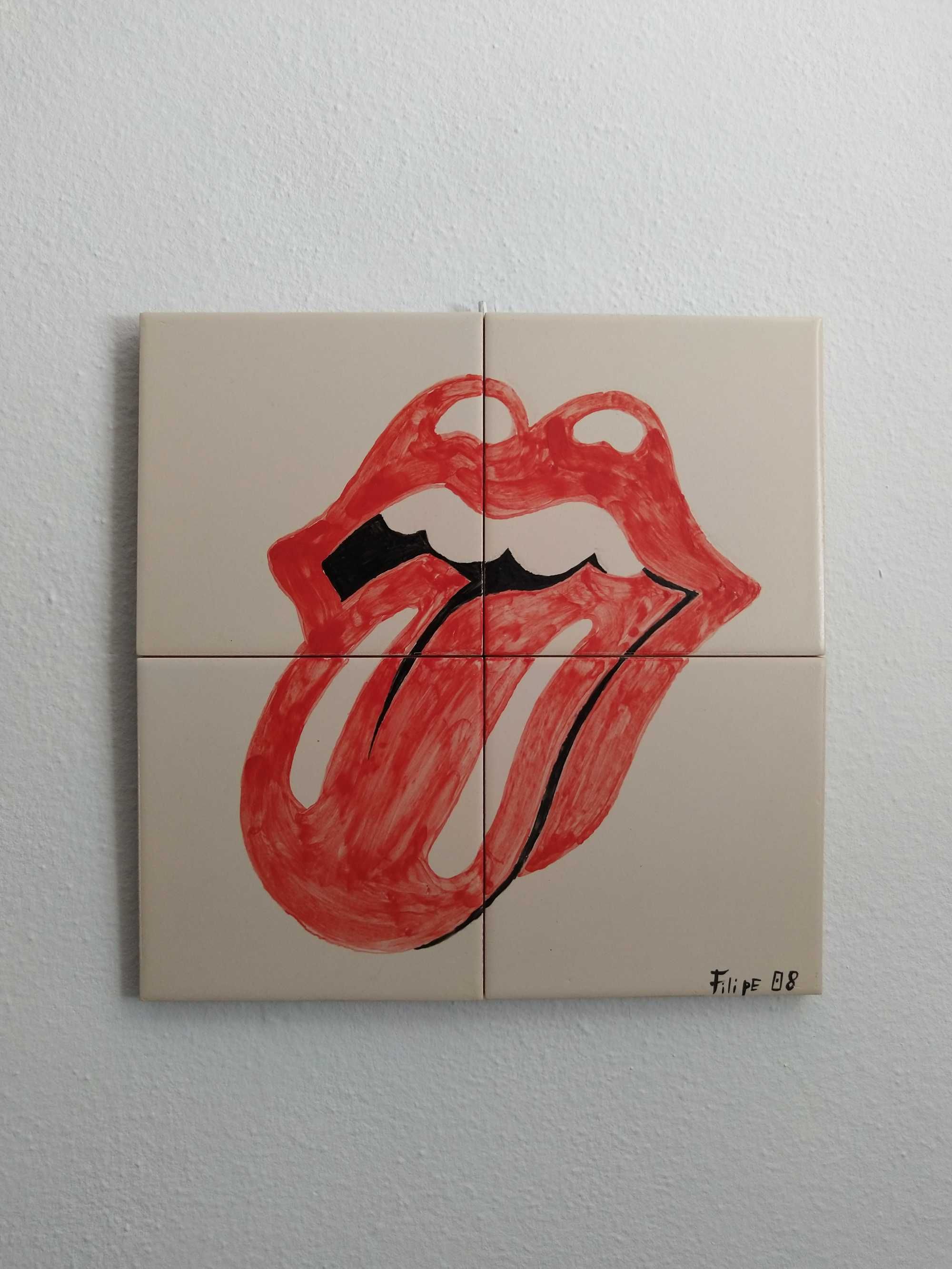 Painel de Azulejos The Rolling Stones
