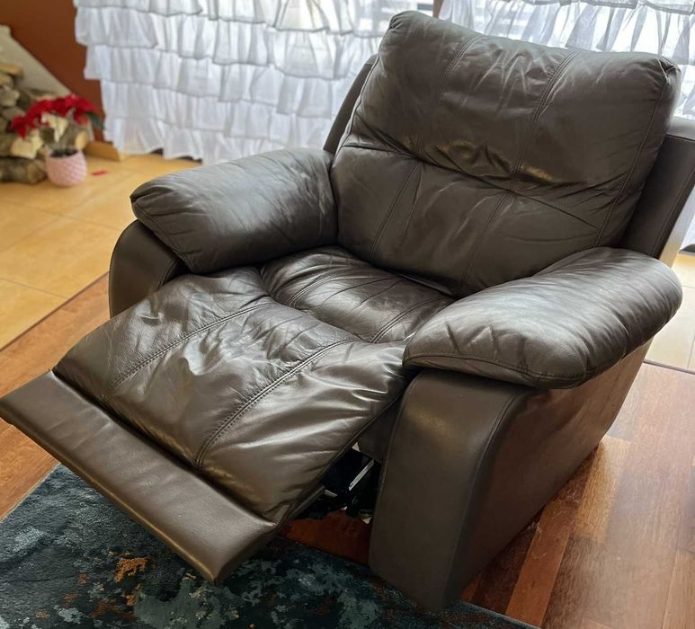 Zestaw wypoczynkowy GALA skórzany