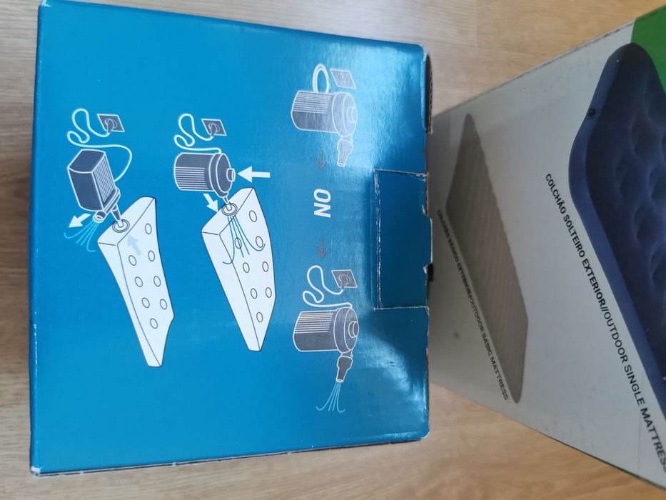 Pack colchão casal insuflável com Bomba de ar