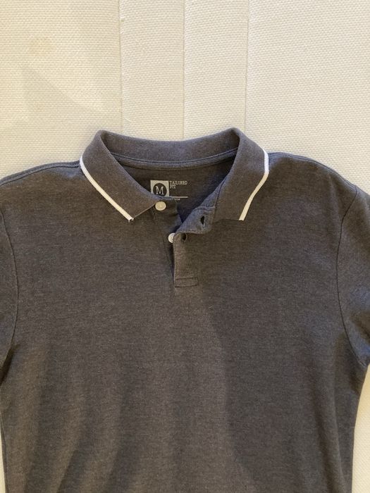 Polo Manga curta Cinzento