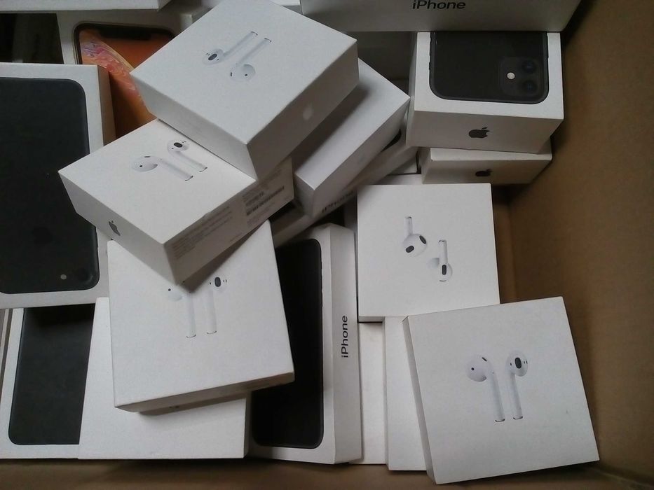 коробки из-под техники эпл iphone, airpods 33 ед.
