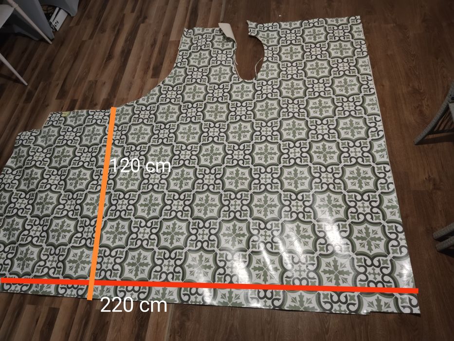 Wykładzina pcv kawałek wym 220 na 120 cm z zapasem