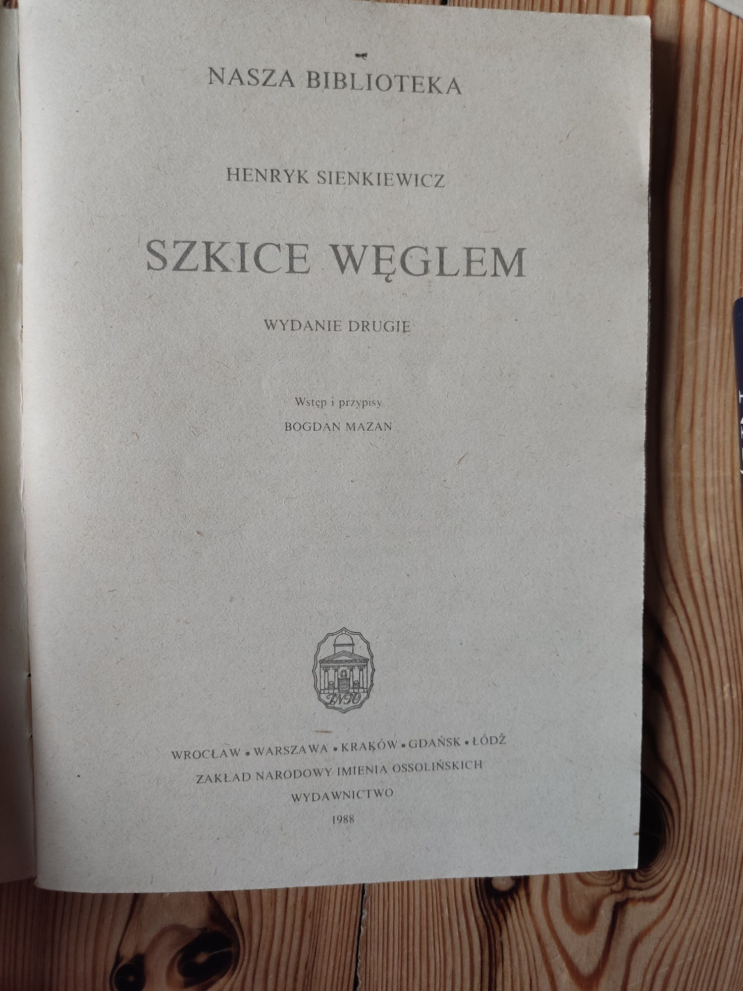 Szkice węglem Henryk Sienkiewicz