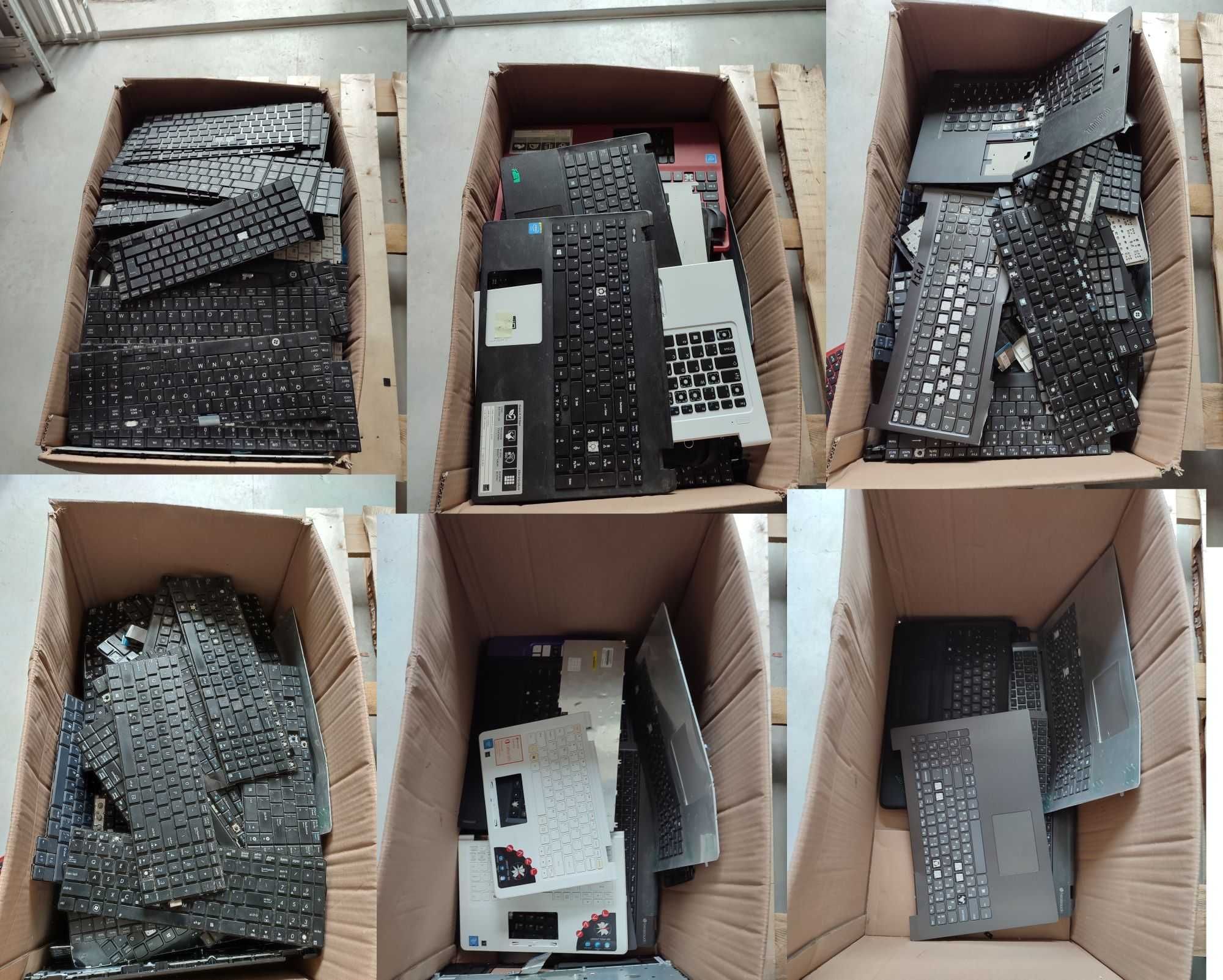 Około 1500 uszkodzonych klawiatur i palmrestów do laptopów - paleta