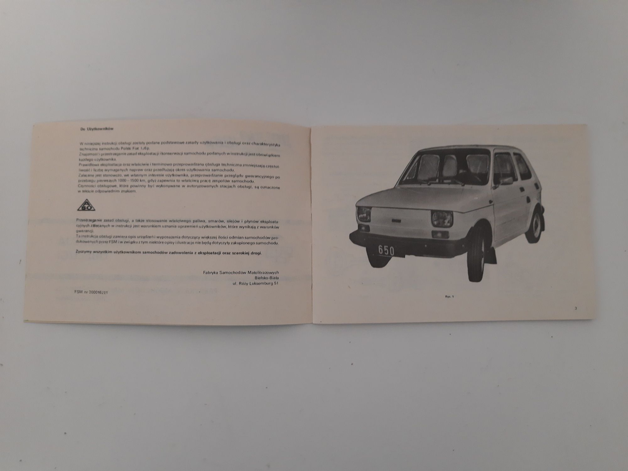 Instrukcja obsługi fiat 126p