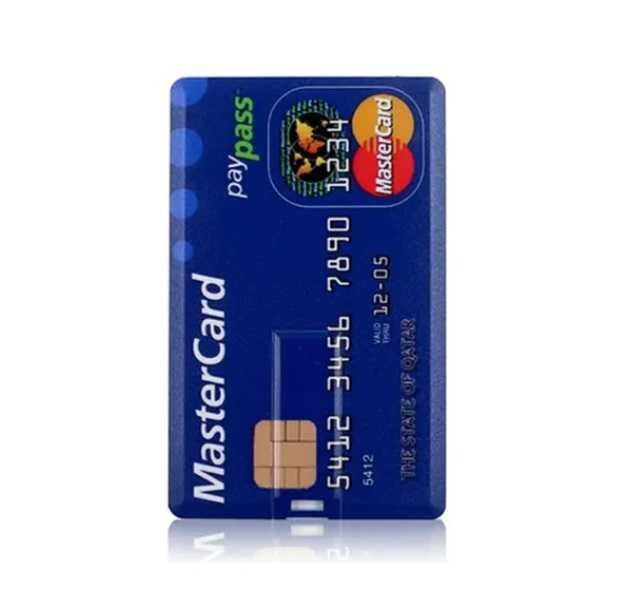 Pendrive 64GB Karta Kredytowa MasterCard pamięć cienki do portfela pre