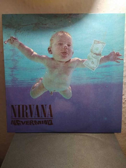 Пластинка группы Nirvana" Nevermind" перепечатка 90-х.