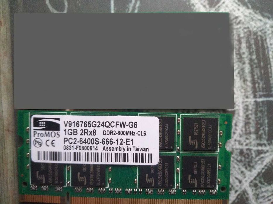 Пам'ять для ноутбука 1 Гб / 2 Гб SO-DIMM DDR2