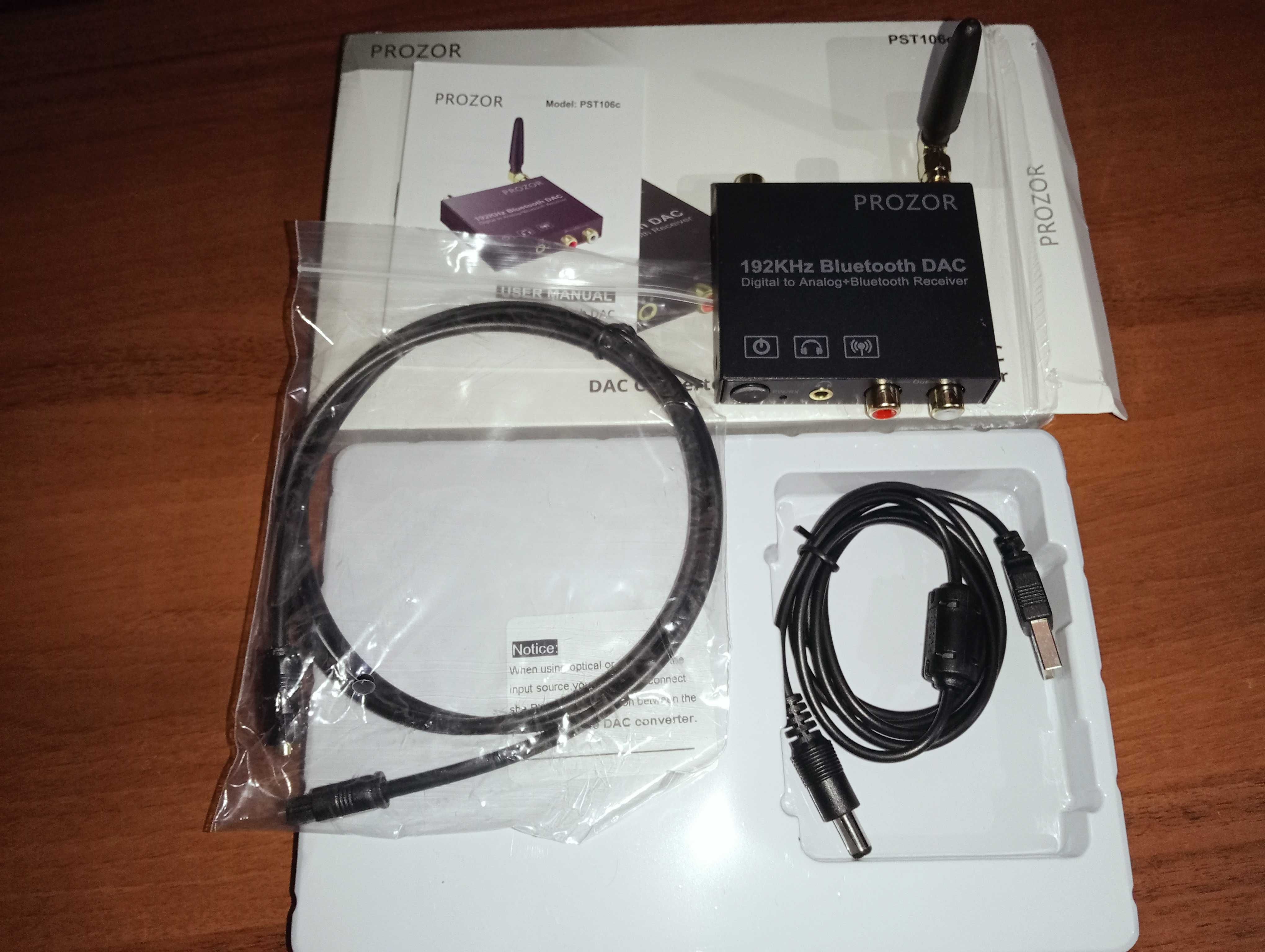 PROZOR PST106c 192 кГц  Bluetooth 5.0