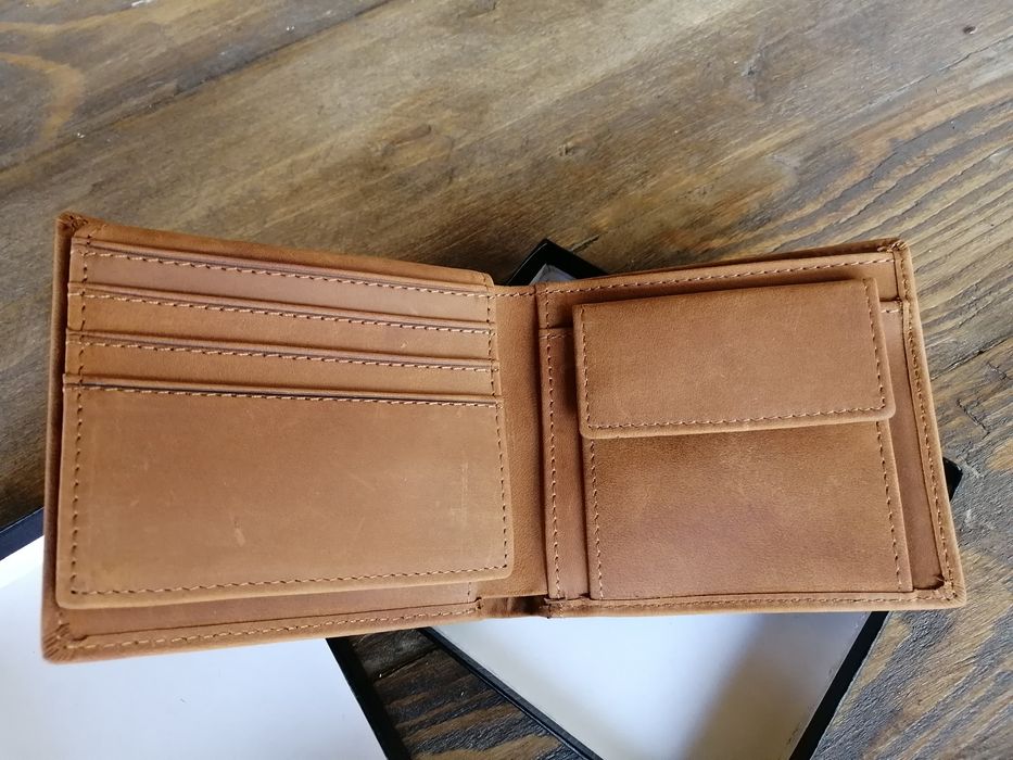 Carteira masculino de pele verdadeira