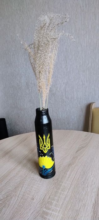 Знижка‼️ Сувенірна гільза Тризуб з квітами