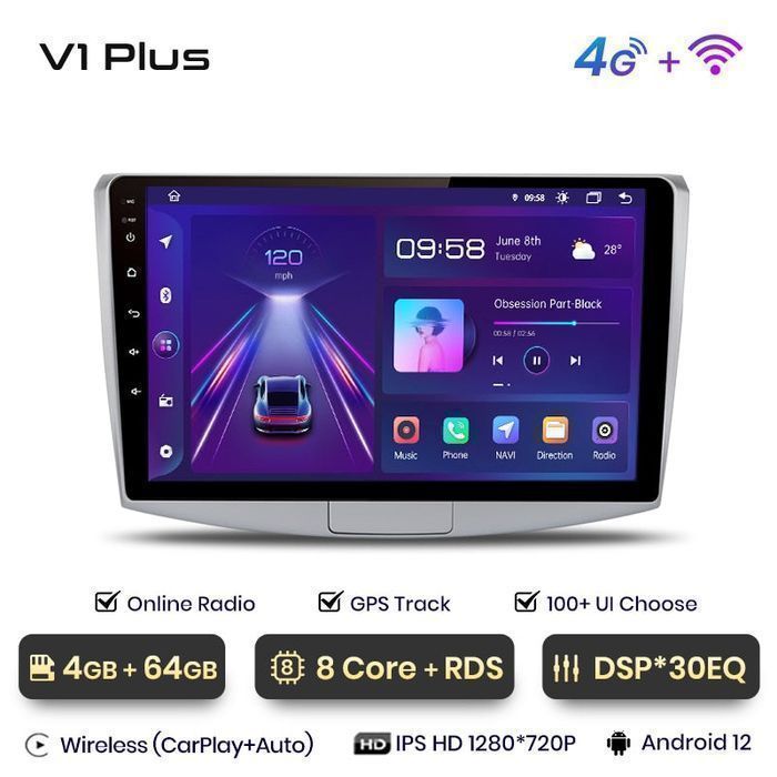 Radio nawigacja VW Passat B6 B7 CC 2005 - 2015 Android 4GB 64GB