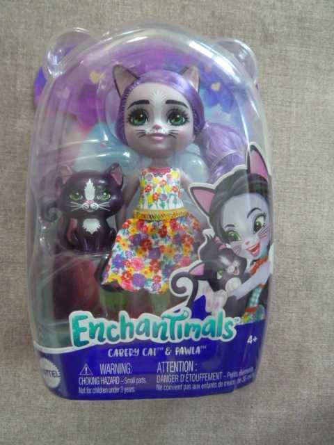 Кукла Лялька Enchantimals Ведмежа Білоксі, Cabery Cat and Pawla