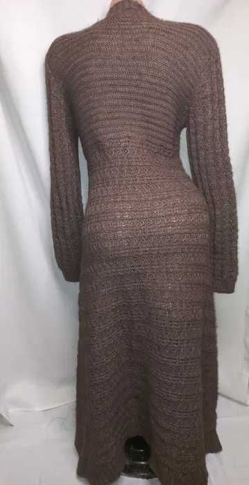 Плаття тепле в'язане довге 48-52 розмір