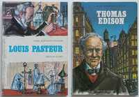 Livros sobre Thomas Edison / Louis Pasteur