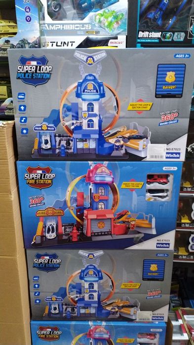 Гараж поліцейський, трек поліція, трек пожежна, пожежна станція