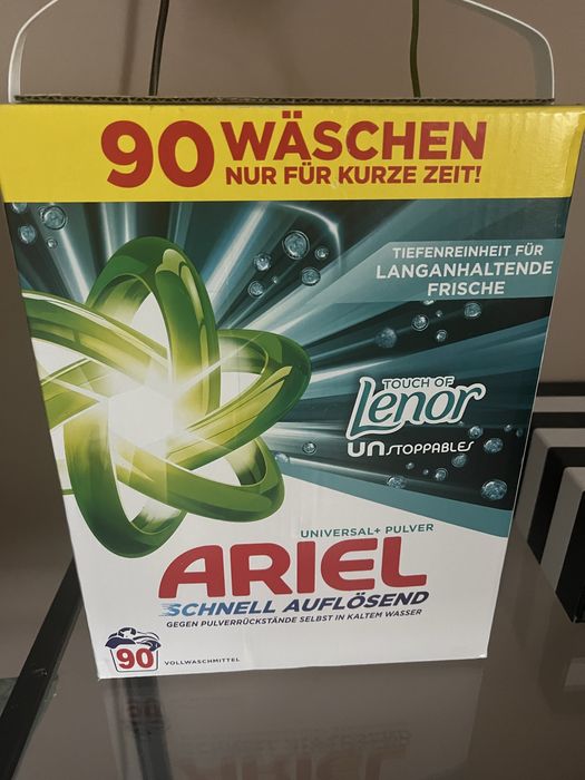 Proszek Ariel Lenor 90pran  z Niemiec