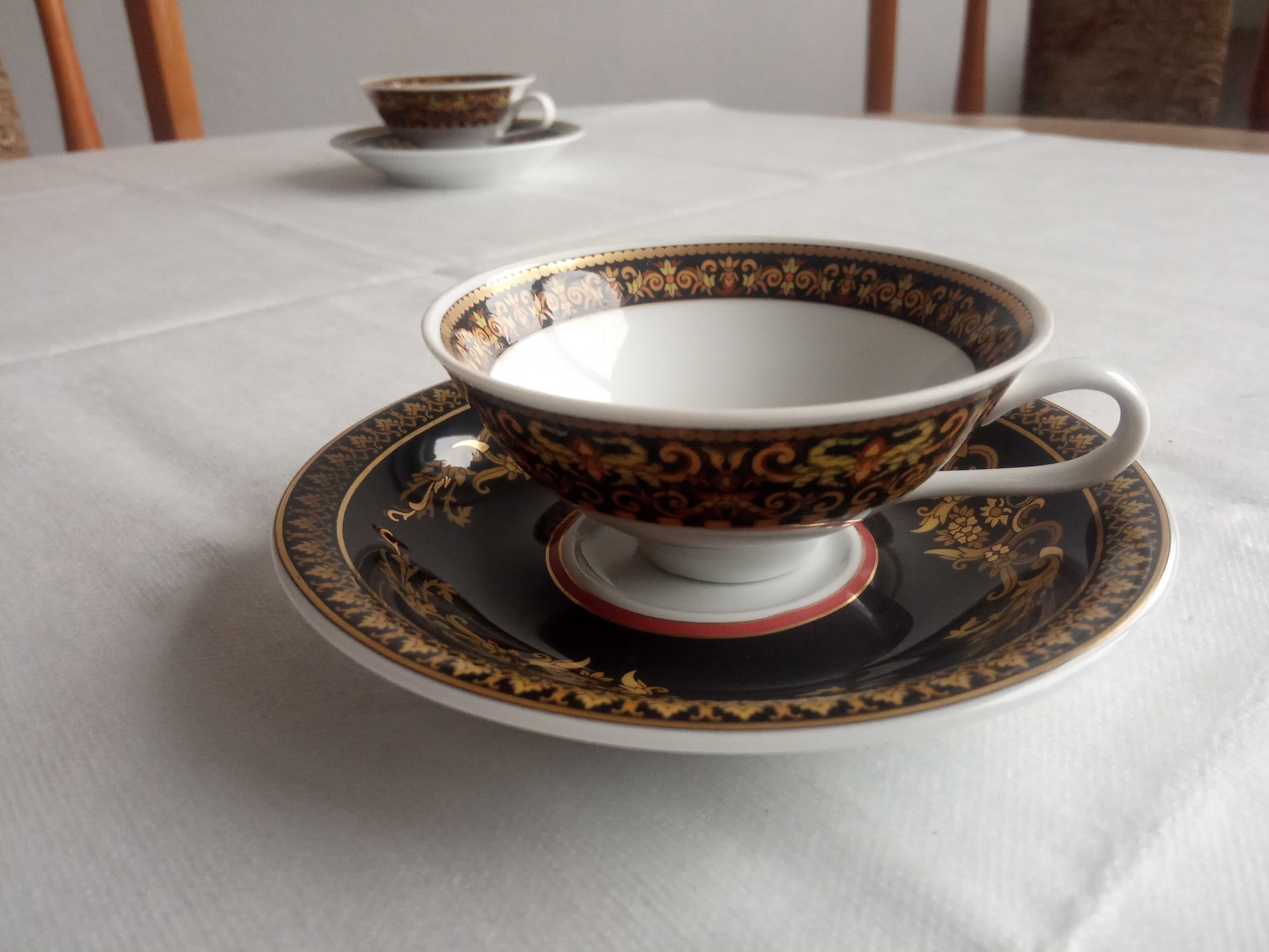Versace Rosenthal filiżanka Barocco spodek Medusa