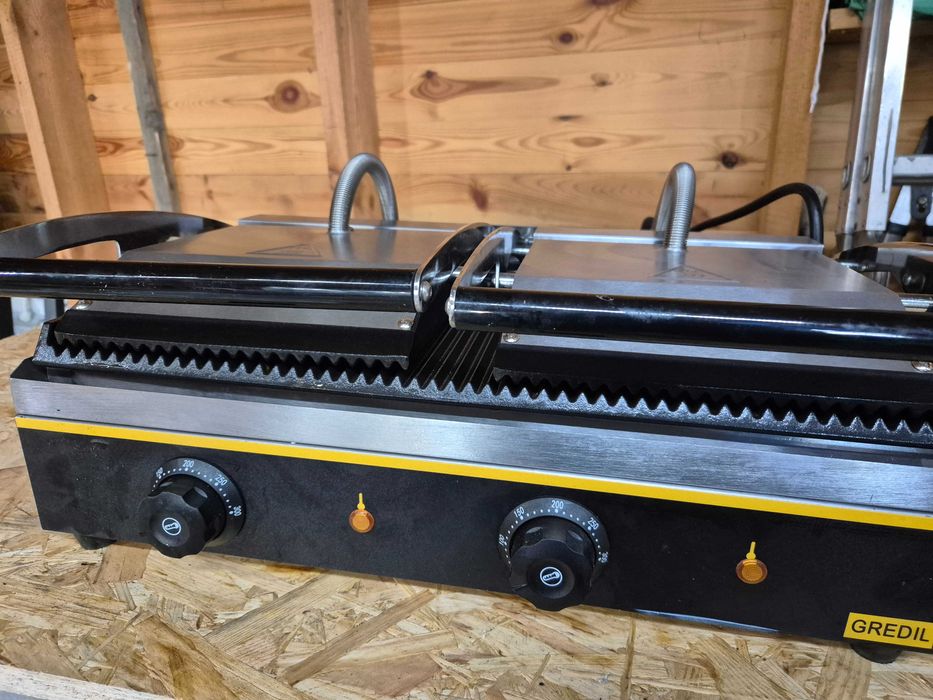 Gredil Grill kontaktowy podwójny ryflowany