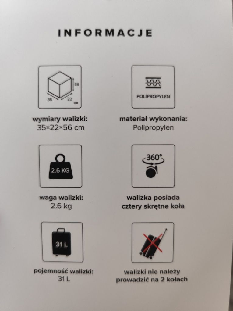 Walizki Puccini komplet 3szt Nowe