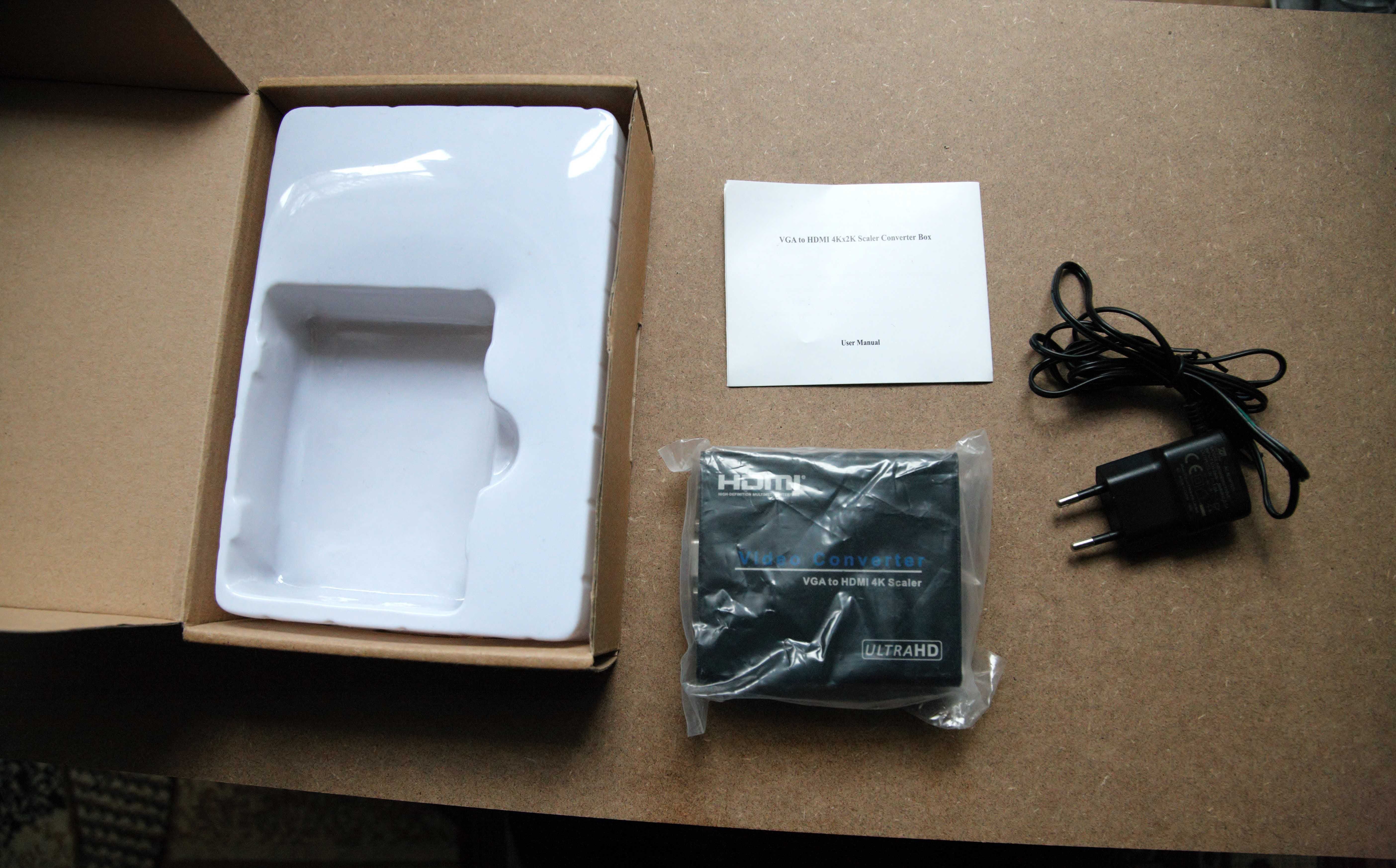 Wideo Konverter Conwerter Adapter  VGA na HDMI - Nowy .