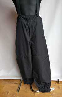 Spodnie zimowe nieprzemakalne z podpinką czarne MON DURZE