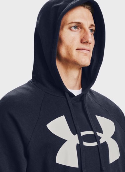 Чоловіче чорне худі з графічним принтом Under Armour М
