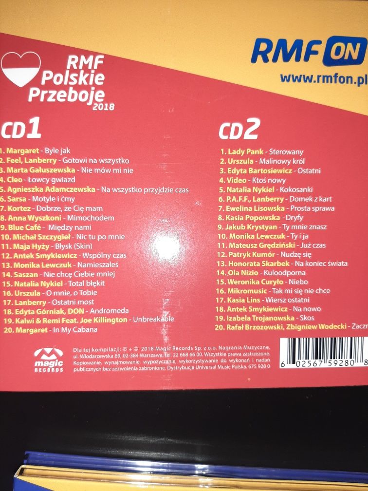 Płyty CD "Polskie przeboje"