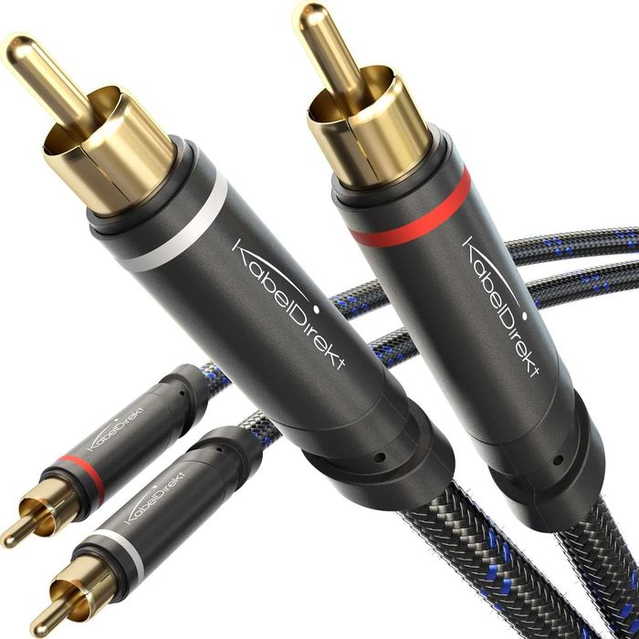 KabelDirekt – Kabel RCA audio stereo 2 x 2 cinch – 3 m