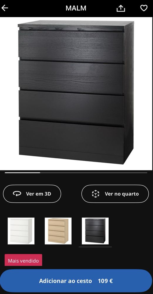 Cômoda Malm IKEA