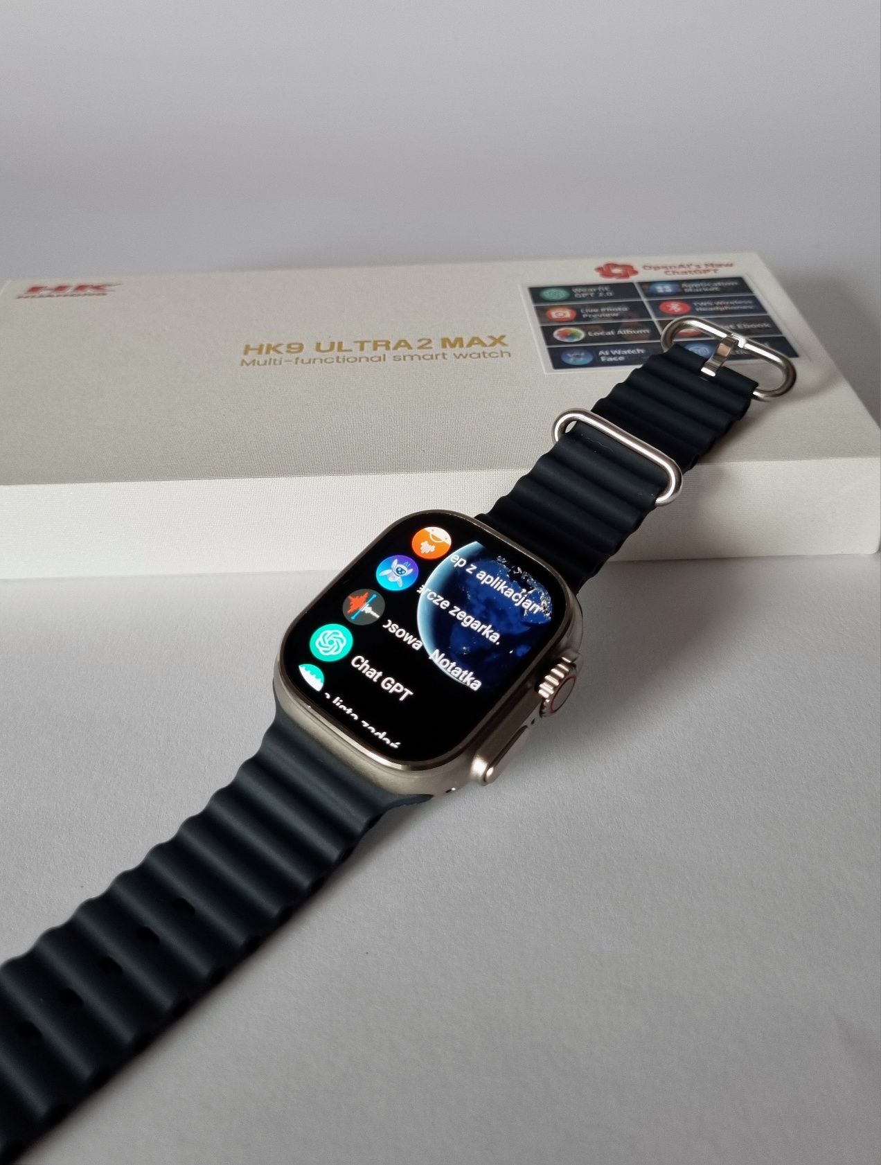 Smartwatch HK9 menu PL chatgpt