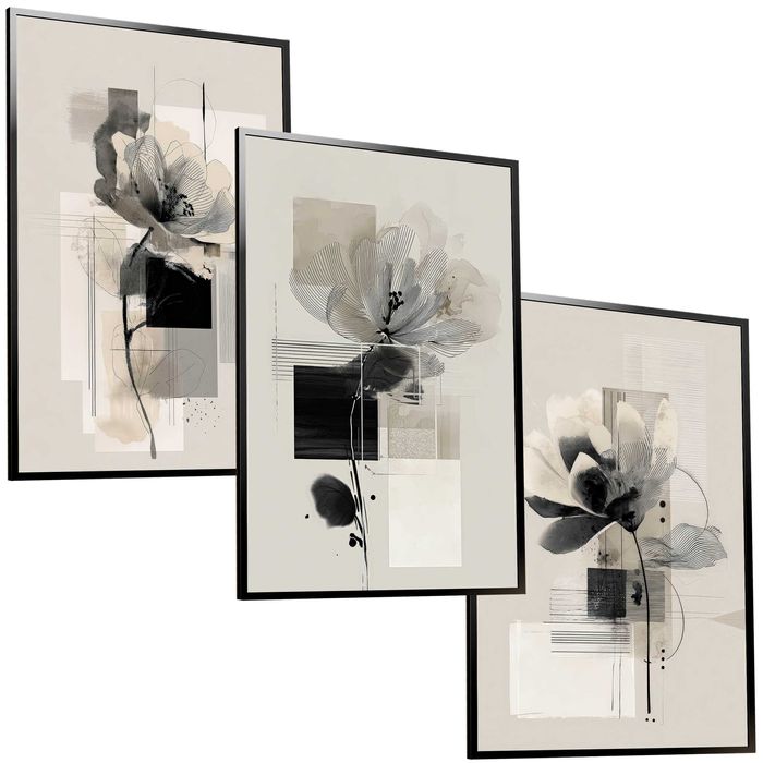 50x40 obrazy w ramie plakaty ramka KWIATY NATURA ABSTRAKCJA BOHO