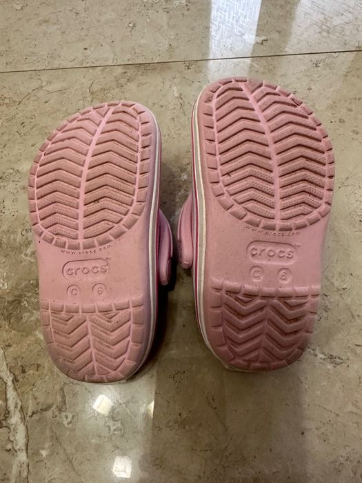 Дитячі crocs тапки крокси c 6 тапочки капці оригінал 22p