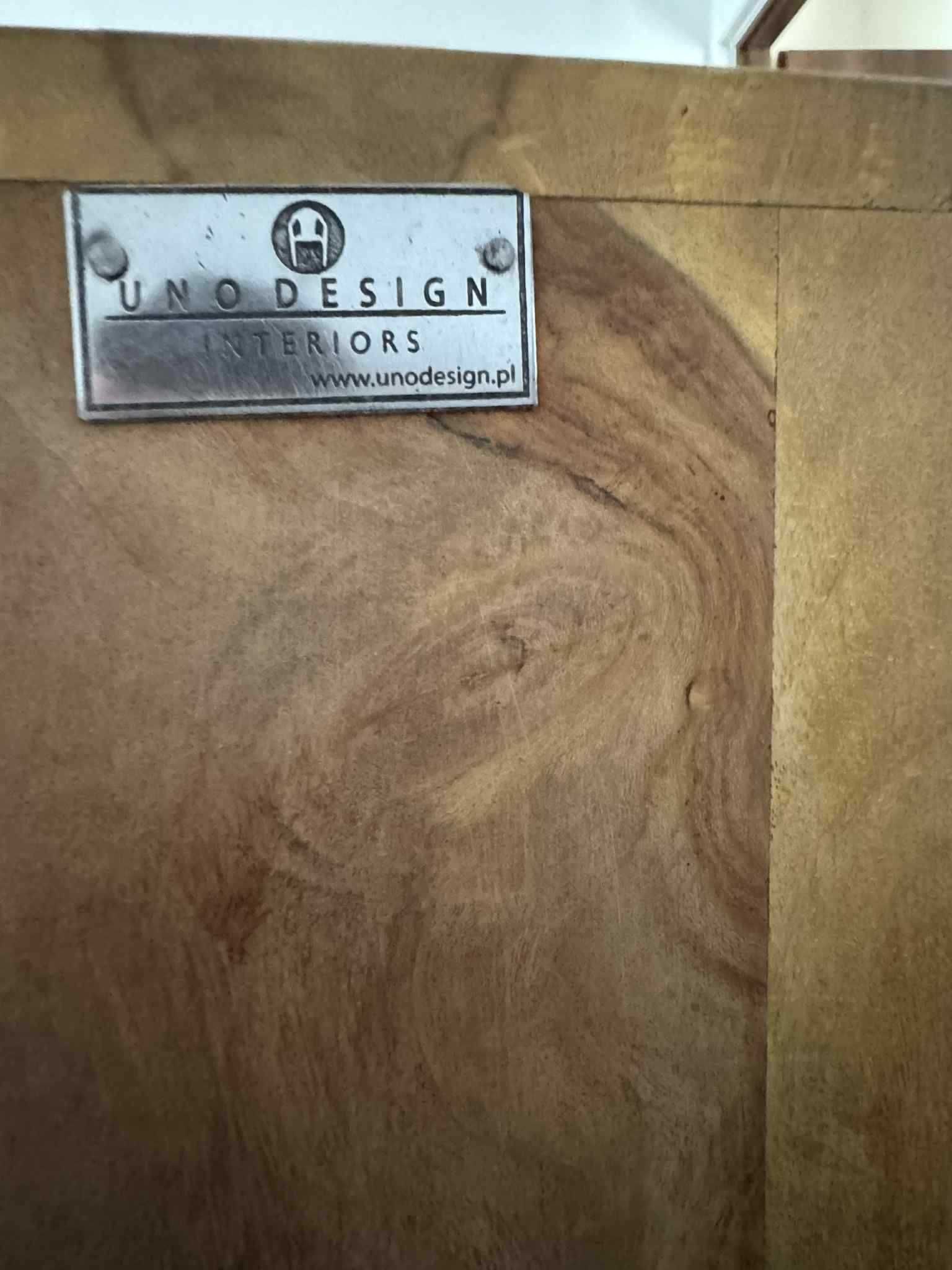 Uno design piękna drewniana komoda - palisander, stan idealny