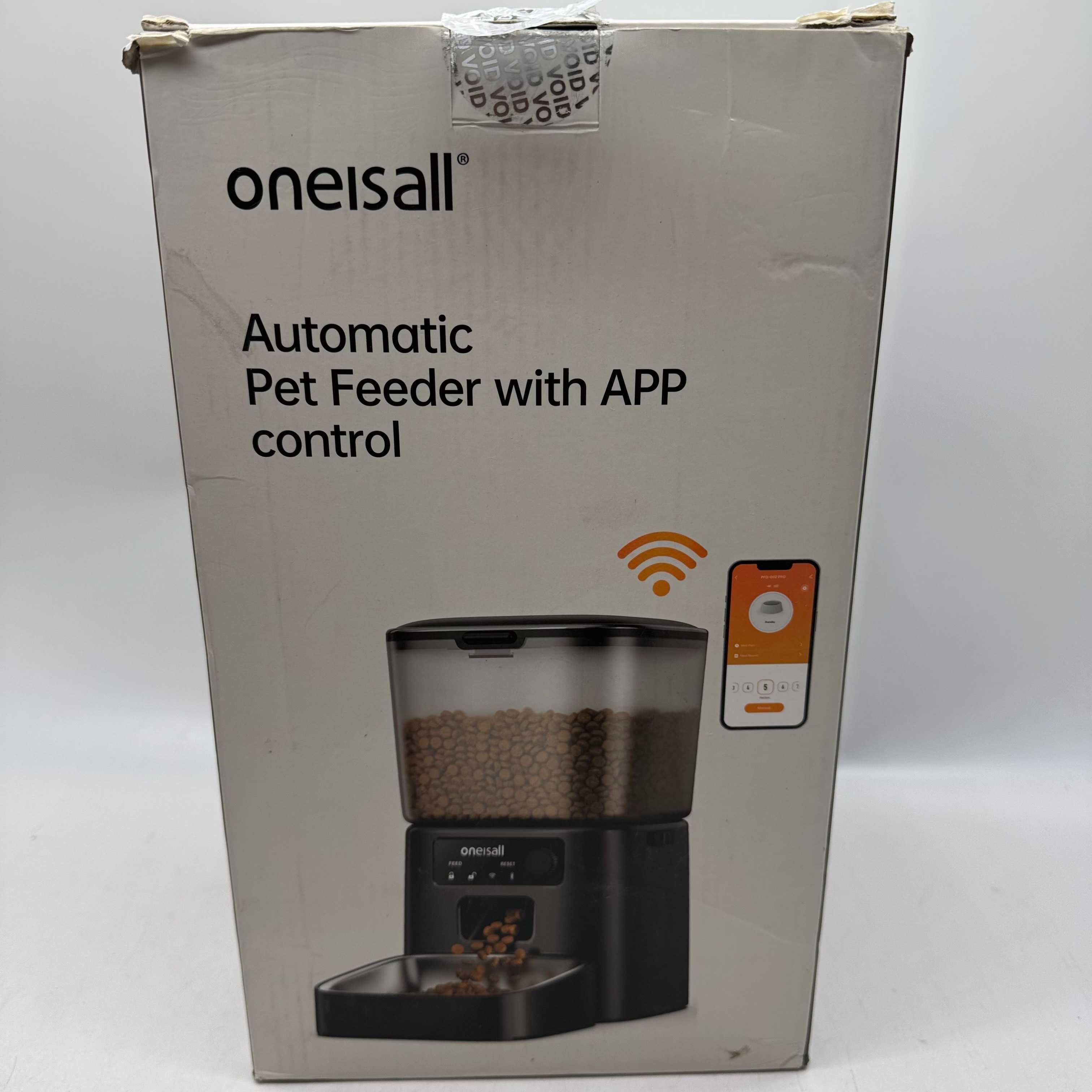 ONEISALL Automatyczny Podajnik Karmy 1,2kg WiFi Aplikacja Kot Pies
