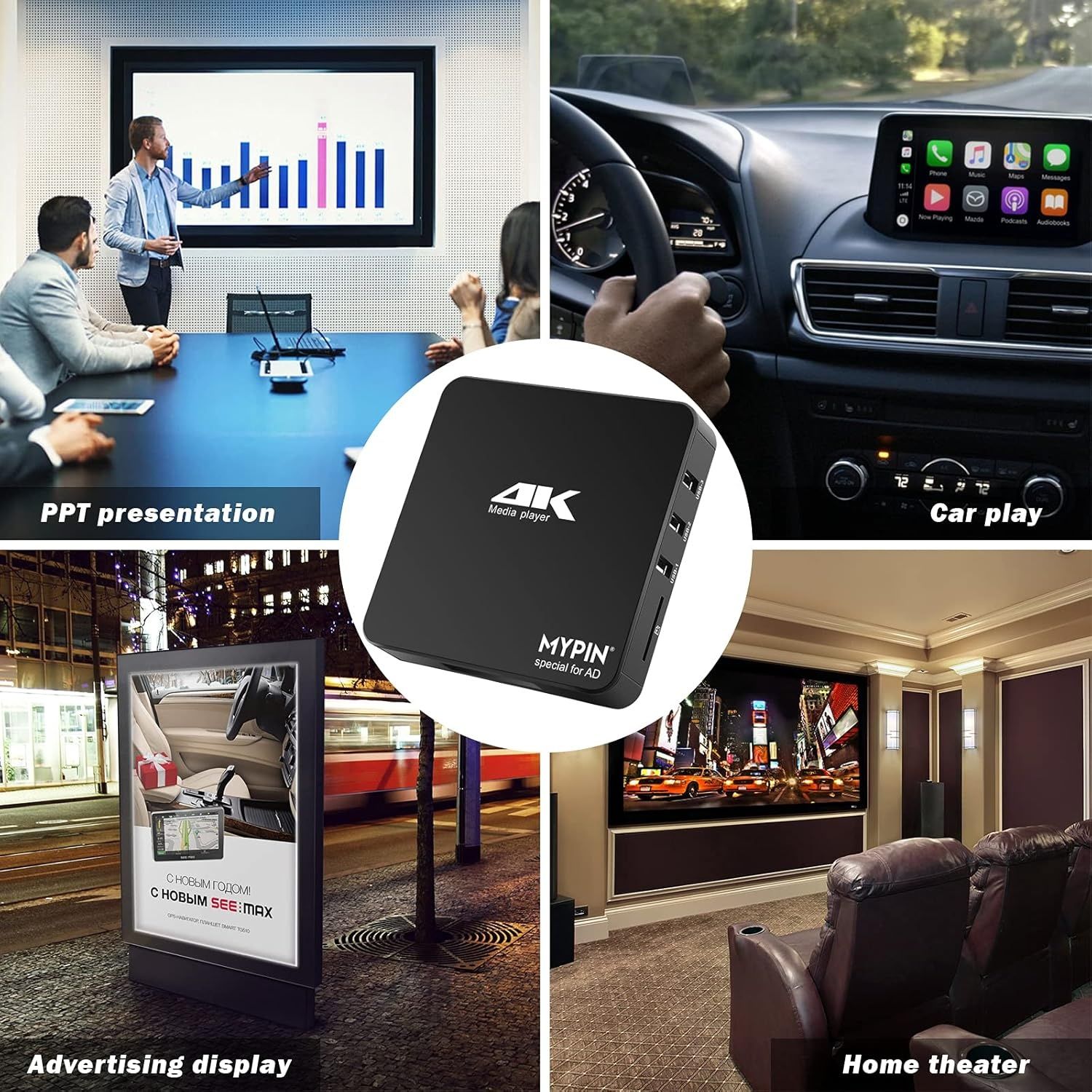 Odtwarzacz multimedialny 4K HD